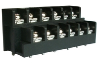 Bloque de terminal de barrera negro 20A 300V 4*2P-16*2P para iluminación eléctrica y automatización