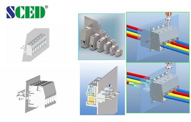 65A 10.1mm Through Panel Terminal Blocks Brass UL94 V0