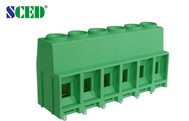 Bloque de terminales 300V 30A 2-16 postes M3 de tornillo del PWB del color verde 9.52m m
