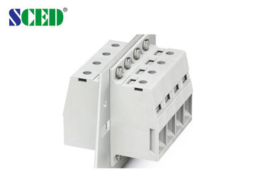 24 Pin Grey Feed Through Panel Terminal Blocks Right Angle Wire Inlet
