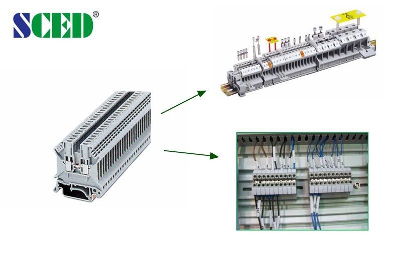 Power Distribution Feed Through Terminal Blocks AWG 22-4 Mount Terminal Connector