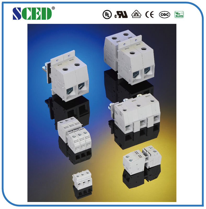 600v Through Panel Terminal Blocks 160a High Current 2 Pin Pcb Connector 32.0mm