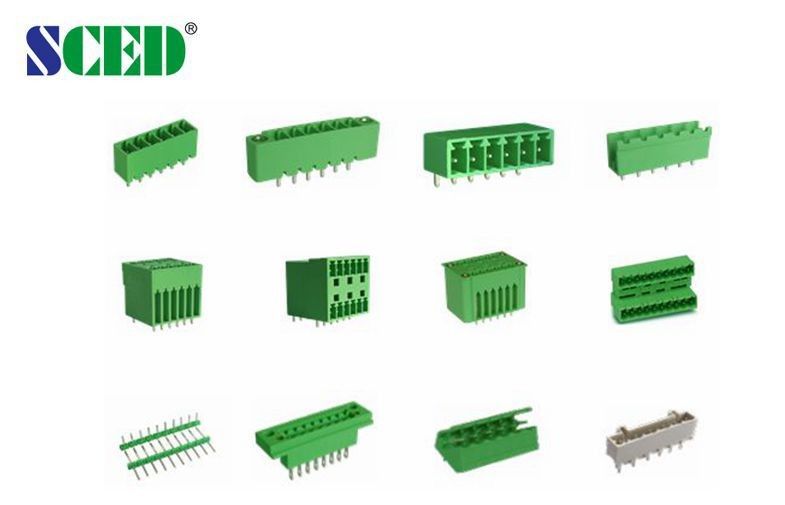Femae Pluggable Plug In Terminal Block 2 - 22 Poles 18A Screwless Terminal Connector