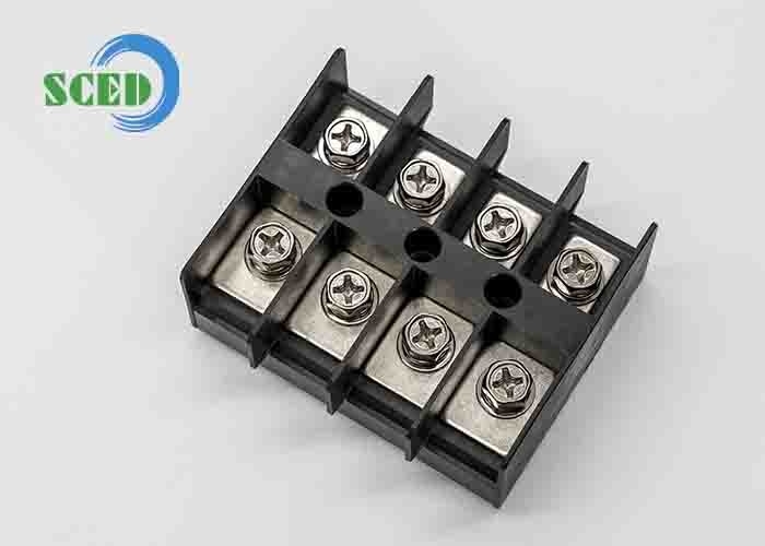600V Rated Voltage High Current Terminal Block with DIN Rail Mounting and M6 Screw