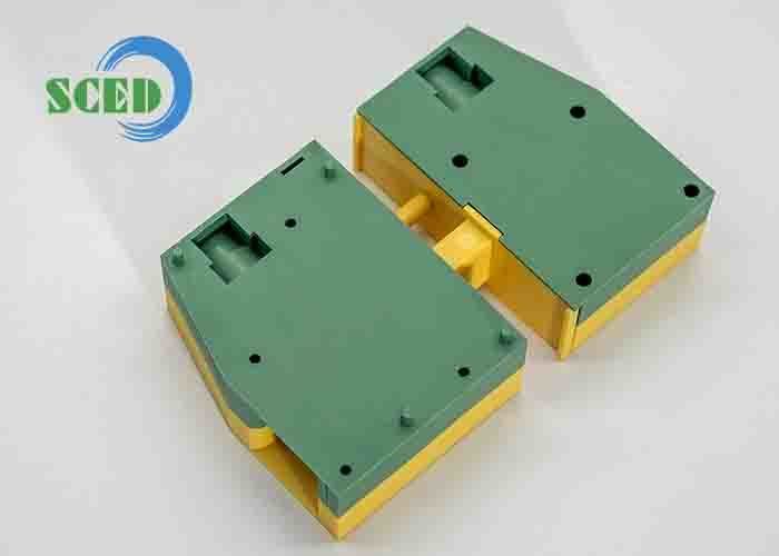 DIN Rail Mounting Feed Through Terminal Block with M5 Screw and 16mm2 Rated Connecting Capacity