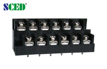 Conector negro del soporte del tornillo del bloque de terminales 8.70m m de la barrera de los niveles del doble