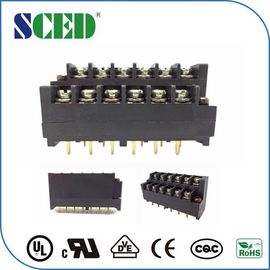 Abrazadera de dos niveles del tornillo de la fuente de alimentación de los bloques de terminales del PWB del conector 7.62m m