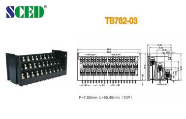 Establo del conector del bloque de terminales de tornillo del bloque de terminales de la barrera de 10 Pin