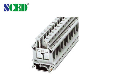 anchura terminal del latón 12.2m m de los bloques de terminales 800V 25mm2 del carril del dinar 101A