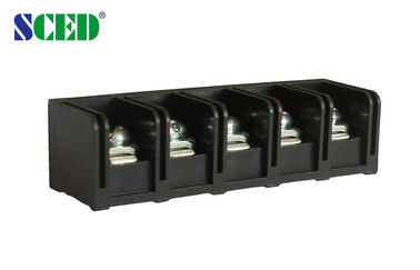 Bloques de terminales del poder negro de la barrera 20A con la echada del latón PBT 11m m de 2-12 postes
