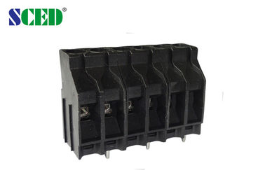 AWG negro de la echada 30A UL94-V0 30A 10-22 del bloque de terminales 6.35m m de tornillo del PWB