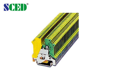 Bloques de terminales montados sobre carriles del dinar del AWG 28 - 12 con la entrada vertical del alambre