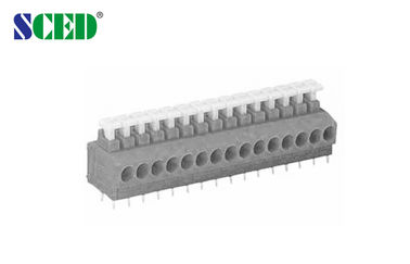 Bloque de terminales 2-28P de la primavera de Screwless que aumenta la estructura niquelada