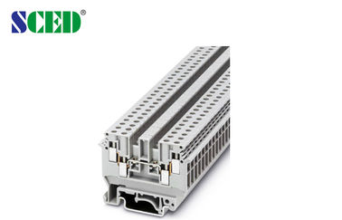 ODM eléctrico del OEM de la anchura de los bloques de terminales 6.2m m del carril del dinar de 300V 32A