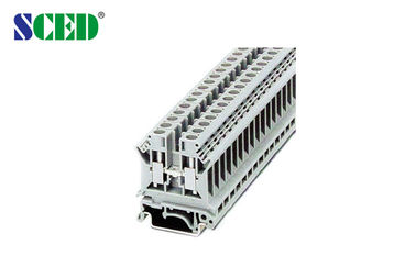 CE industrial de la UL de la anchura de los bloques de terminales 8.2m m del soporte del carril del dinar de 600V 50A