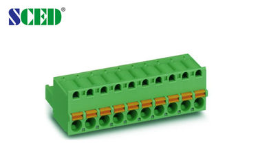 el bloque de terminales de 5.08m m 300V 18A Screwless, femenino enchufa los bloques de terminales 2P - 22P