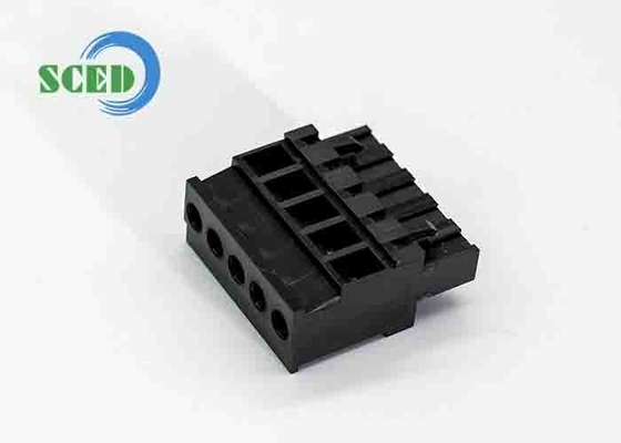 Conector de bloque de terminal conectable femenino de 5,08 mm Pitch 300V 18A 2-24 polos PA66 M3 tornillo