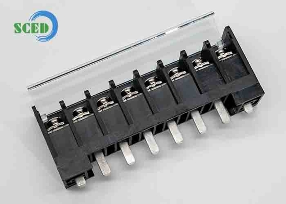 Piso 14.50mm 600V 57A 4-14P Bloque de terminal de barrera Conector PBT M5 22-6 Bloque de terminal de energía AWG