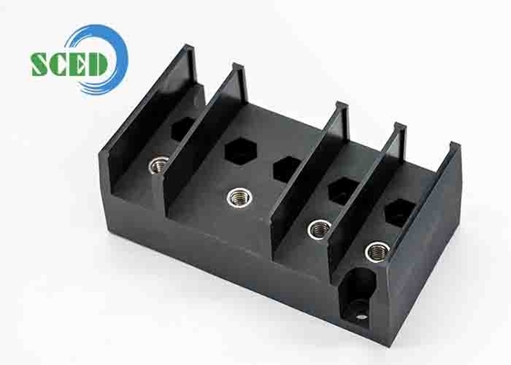 Accesorios para el bloque de terminales del PBT M6 de nuez negra 20 mm Pitch 25 lbf·in