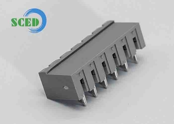 300V 18A Bloques de terminales eléctricos 5.08mm encabezado masculino enchufe gris en los bloques de terminales
