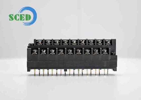 Bloque de terminales con barrera ignífuga UL94V-0 para uso industrial de 2 polos y 250V