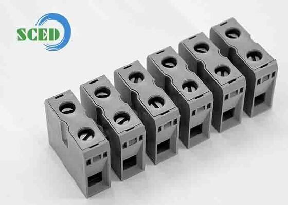 Bloques de terminales para riel DIN ZB6 Zack con material de riel de acero de aluminio y 10 mm de longitud de tira para cableado