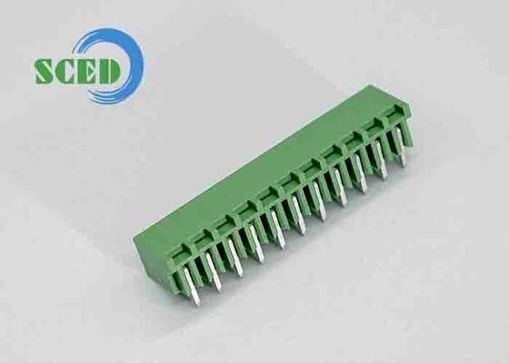 1.4 mm de diámetro de agujero de PCB Bloque de terminal enchufable con entrada de alambre de 45 grados y 3000V AC/minuto de tensión resistente