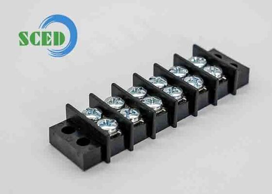 2 a 24 polos de barrera de la placa de terminales de 600V de tensión nominal Ideal para conexiones de circuitos eléctricos y distribución de energía