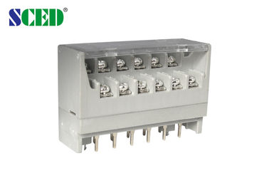 Echada da alta temperatura llana doble 7.62m m del bloque de terminales 300V 15A de la barrera