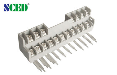 AWG del poder 14 - 24 de la echada del bloque de terminales de la barrera de 15A 18 x 2P 7.62m m