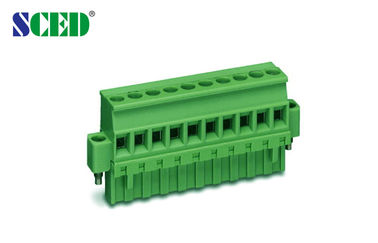 Echada enchufable 5.08m m 300V 18A 2P del bloque de terminales - los bloques de terminales enchufables 22P tapan a la hembra