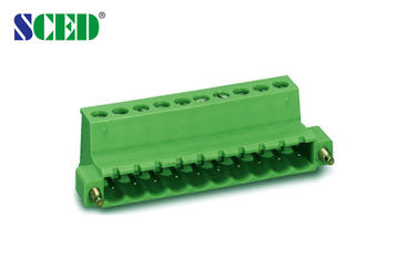 Varón enchufable 300V 18A 2P - del enchufe de la echada 5.08m m del bloque de terminales bloque de terminales enchufable 20P