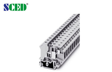 Anchura 10.2m m del terminal del AWG 24 - 6 de los bloques de terminales 600V 65A del carril del dinar