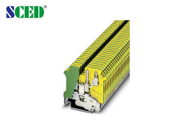 AWG 30 - 12 2.5mm2 tipo de tierra bloques de terminales del carril del dinar de la anchura 5.2m m